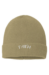 Faith Sustainable Fine Rib Knit Beanie