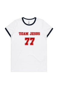 TEAM JESUS MAPLE RINGER TEE