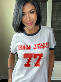 TEAM JESUS MAPLE RINGER TEE