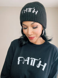 Faith Sustainable Chunky Rib Knit Beanie